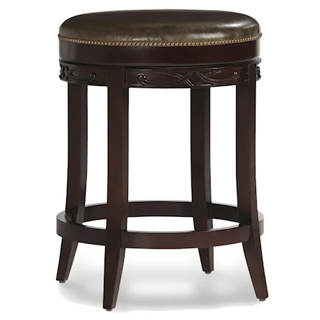 Hubbard Barstool with Upholstered Seat